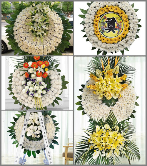 山东青岛平度市灰埠镇三堤西村花圈速递